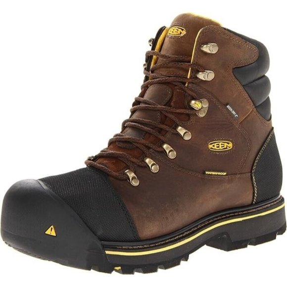 KEEN Utility Mens 11/11.5 Milwaukee 6" WP Steel Toe Waterproof Work Boots NEW - Picture 2 of 5